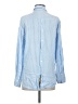 Zara Stripes Blue Long Sleeve Button-Down Shirt Size XS - photo 2