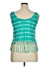 Nollie Teal Sleeveless Blouse Size XL - photo 2