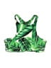 Unbranded Tropical Green Swimsuit Top Size M (estimated) - photo 1