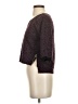 Eyeshadow Animal Print Purple Pullover Sweater Size S - photo 5