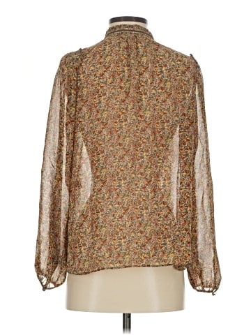 Calypso St. Barth Long Sleeve Silk Top (view 2)