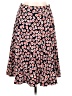 J.Crew 100% Polyester Print Red Casual Skirt Size 10 - photo 1