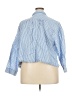 J.Crew Stripes Blue 3/4 Sleeve Button-Down Shirt Size 3X - photo 2