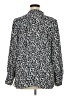 Ann Taylor LOFT 100% Polyester Animal Print Silver Long Sleeve Blouse Size XL - photo 2