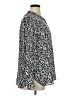Ann Taylor LOFT 100% Polyester Animal Print Silver Long Sleeve Blouse Size XL - photo 4