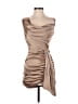 Lavish Alice Solid Tan Cocktail Dress Size 2 - photo 1