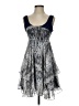 Sugarlips 100% Polyester Paisley Silver Blue Cocktail Dress Size XS - photo 1