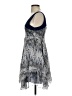 Sugarlips 100% Polyester Paisley Silver Blue Cocktail Dress Size XS - photo 5