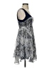 Sugarlips 100% Polyester Paisley Silver Blue Cocktail Dress Size XS - photo 4