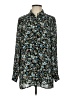 J.Jill 100% Polyester Floral Teal Long Sleeve Blouse Size XS - photo 1