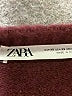 Zara Color Block Burgundy Pullover Sweater Size XS - photo 7