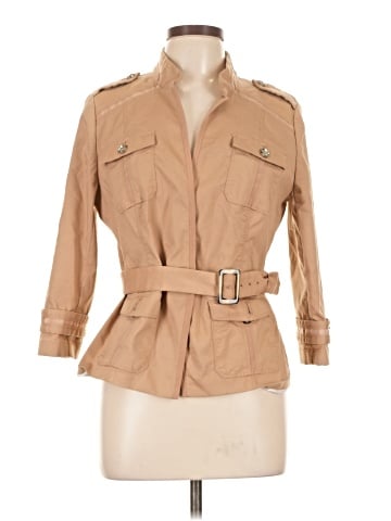 White House Black Market Trenchcoat (view 1)