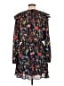 Parker 100% Polyester Print Black Casual Dress Size L (estimated) - photo 2