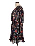 Parker 100% Polyester Print Black Casual Dress Size L (estimated) - photo 5