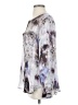 Chico's 100% Polyester Silver 3/4 Sleeve Blouse Size Med (1) - photo 5