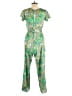 Tash + Sophie 100% Polyester Paisley Green Jumpsuit Size M - photo 2