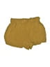 New Look 100% Rayon Solid Gold Shorts Size S - photo 2