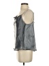 Free People 100% Polyester Silver Sleeveless Blouse Size XS - photo 5