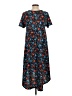Lularoe Floral Blue Casual Dress Size S - photo 2