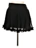 Mangano 100% Polyester Solid Black Casual Skirt Size EU 38 / US 8 - photo 1