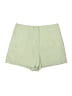 Zara Solid Green Shorts Size S - photo 1