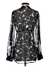 Express 100% Polyester Black Long Sleeve Blouse Size XS - photo 2
