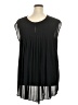 Sejour 100% Polyester Black Sleeveless Blouse Size 18W - photo 2