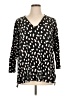 Grace Elements Animal Print Black Pullover Sweater Size 1X - photo 1