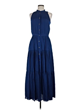 green emerald velvet dress Banana Republic Blue and White Printed Drop Waist Dress- Size 4 – The Saved  Collection main image 1