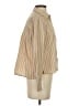 Modern Works Stripes Tan Long Sleeve Blouse Size XS - photo 4