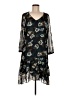 CAbi 100% Polyester Print Black Cocktail Dress Size M - photo 1