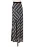 Bobeau Chevron-herringbone Silver Formal Skirt Size M - photo 1