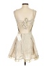 Waimari Metallic Ivory Cocktail Dress Size S - photo 2