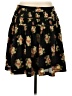 Ann Taylor LOFT 100% Polyester Floral Black Casual Skirt Size 4 - photo 2