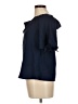 Olivia Grey Blue Short Sleeve Blouse Size M - photo 5