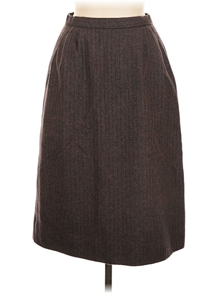 Pre-owned Unbranded Formal Skirt In Brown