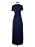 Unbranded Solid Blue Casual Dress Size S - photo 2