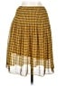 Max Studio 100% Polyester Print Yellow Casual Skirt Size XS - photo 2