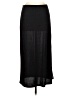 Inclinations Solid Black Casual Skirt Size M (petite) - photo 1