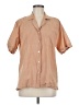 Lekha Tan Short Sleeve Blouse Size M - photo 1