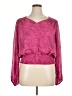 Maison d' Amelie Pink Long Sleeve Blouse Size XL - photo 1