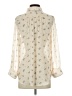 I.N. Studio 100% Polyester Ivory Long Sleeve Blouse Size S - photo 2