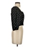 Zara 100% Baumwolle Black 3/4 Sleeve Top Size S - photo 4