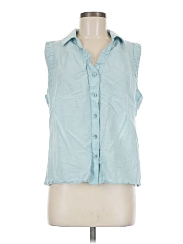 CAbi Sleeveless Button-Down Shirt (view 1)