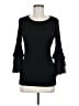 Design History 100% Polyester Black 3/4 Sleeve Top Size M - photo 1