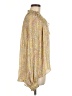 Elan Paisley Gold Long Sleeve Blouse Size M - photo 4