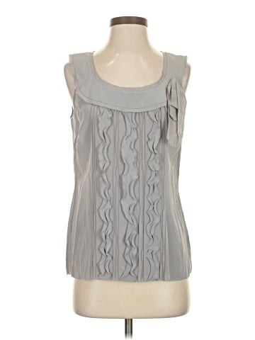 St. John Couture Sleeveless Silk Top (view 1)