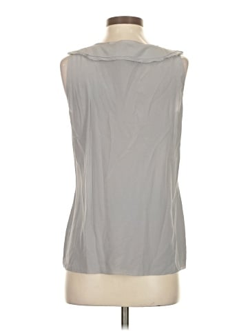St. John Couture Sleeveless Silk Top (view 2)