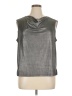 Halogen Metallic Silver Sleeveless Blouse Size XL - photo 1
