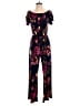 Beacon Floral Black Jumpsuit Size S - photo 1